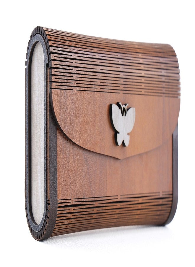 Ramview Stylish Fashionable Wooden Handbag with Detachable Strap Purse for Woman Rectangle Shape Wedding Party Ladies - Image 1